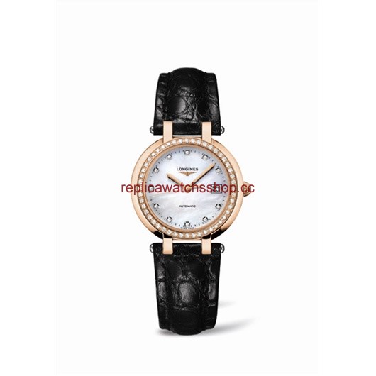 Longines PrimaLuna Automatic 30 Pink Gold Diamond Leather MOP (L8.113.9.87.2) Longines PrimaLuna Automatic 30 Pink Gold Diamond Leather MOP (L8.113.9.87.2)