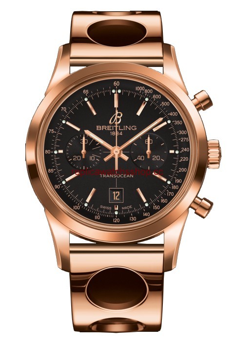 Breitling Transocean Chronograph 38 Gold / Black / Racer (R4131012.BC07.223R) Breitling Transocean Chronograph 38 Gold / Black / Racer (R4131012.BC07.223R)
