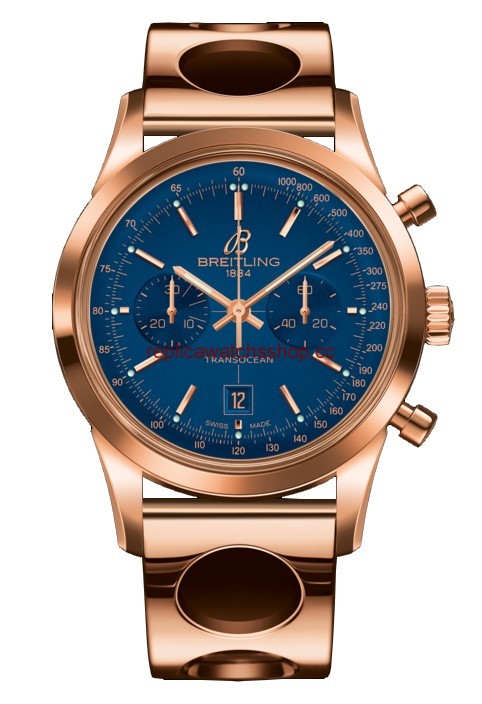 Breitling Transocean Chronograph 38 Gold / Blue / Racer (R4131012.C863.223R) Breitling Transocean Chronograph 38 Gold / Blue / Racer (R4131012.C863.223R)
