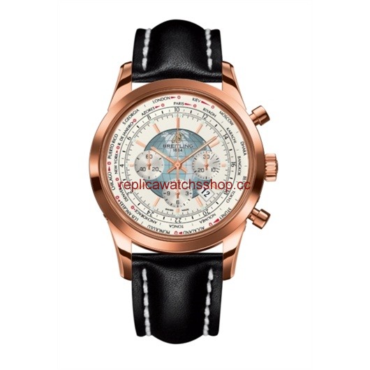 Breitling Transocean Chronograph Unitime Red Gold / Silver / Calf (RB0510U0.A733.441X.R20BA.1) Breitling Transocean Chronograph Unitime Red Gold / Silver / Calf (RB0510U0.A733.441X.R20BA.1)