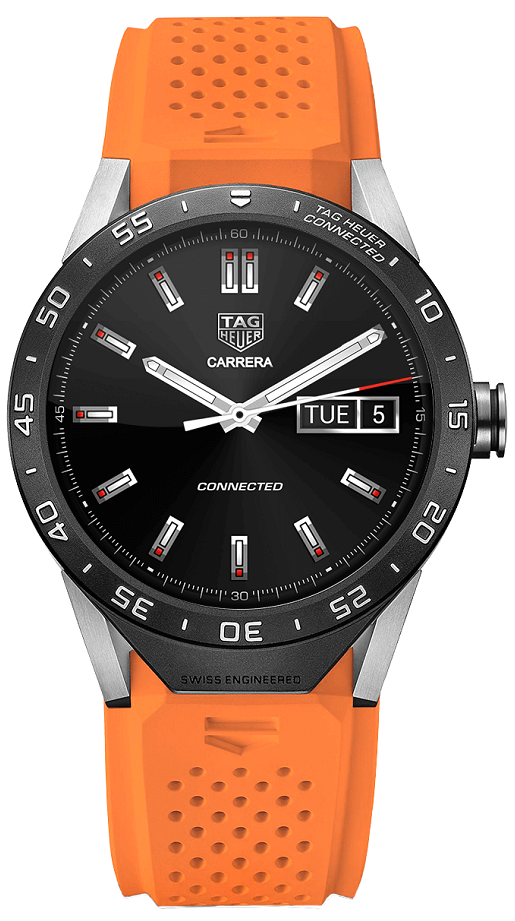 TAG Heuer Carrera Connected Orange Strap (SAR8A80.FT6061) TAG Heuer Carrera Connected Orange Strap (SAR8A80.FT6061)
