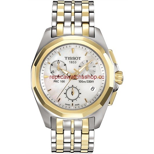 Tissot PRC 100 Quartz Chronograph Two Tone (T0082172211100)