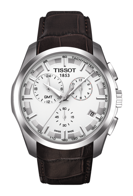 Tissot Couturier Quartz Chronograph GMT Silver / Strap (T0354391603100) Tissot Couturier Quartz Chronograph GMT Silver / Strap (T0354391603100)