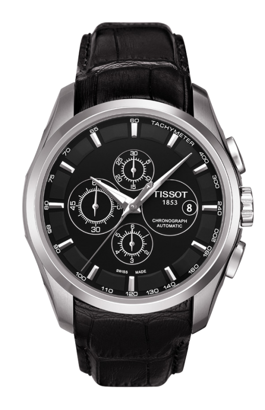 Tissot Couturier Automatic Chronograph Black / Strap (T0356271605100)