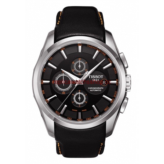 Tissot Couturier Automatic Chronograph Orange / Strap (T0356271605101) Tissot Couturier Automatic Chronograph Orange / Strap (T0356271605101)