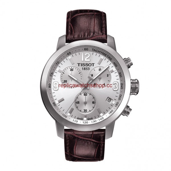 Tissot PRC 200 Quartz Chronograph Silver Brown Leather (T0554171603700) Tissot PRC 200 Quartz Chronograph Silver Brown Leather (T0554171603700)