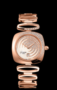 Glashutte Original Pavonina Gold Cold Enamel Diamond Bracelet (1-03-01-03-15-11) Watch