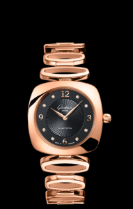 Glashutte Original Pavonina Gold Black Bracelet Arab (1-03-02-09-05-14) Watch