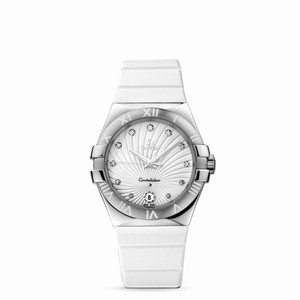 Omega Constellation 35mm Quartz White Rubber (123.12.35.60.52.001) Watch Omega Constellation 35mm Quartz White Rubber (123.12.35.60.52.001) Watch