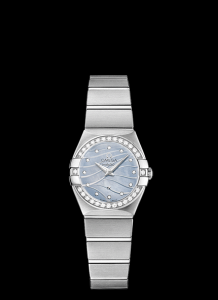 Omega Constellation 24mm Quartz Diamond Bezel / Blue MOP (123.15.24.60.57.001) Watch