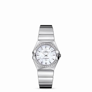 Omega Constellation 27mm Quartz Polished Diamond Bezel / MOP (123.15.27.60.05.002) Watch