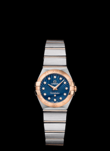 Omega Constellation 24mm Quartz Two Tone / Blue Supernova (123.20.24.60.53.001) Watch