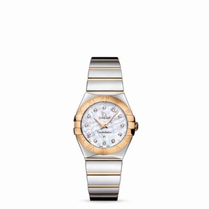 Omega Constellation 27mm Quartz Polished Two Tone / MOP (123.20.27.60.55.004) Watch