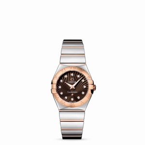 Omega Constellation 27mm Quartz Polished Two Tone / Brown Supernova (123.20.27.60.63.002) Watch