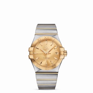 Omega Constellation 35mm Quartz Brushed Two Tone / Gold (123.20.35.60.08.001) Watch