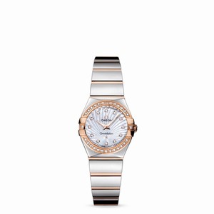 Omega Constellation 24mm Quartz Polished Two Tone / Diamond Bezel / MOP Supernova (123.25.24.60.55.006) Watch