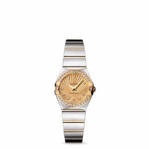 Omega Constellation 24mm Quartz Polished Two Tone / Champagne Supernova (123.25.24.60.58.002) Watch