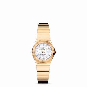 Omega Constellation 24mm Quartz Polished Yellow Gold / MOP (123.50.24.60.05.004) Watch