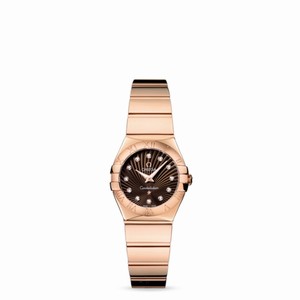 Omega Constellation 24mm Quartz Polished Red Gold / Brown Supernova (123.50.24.60.63.002) Watch