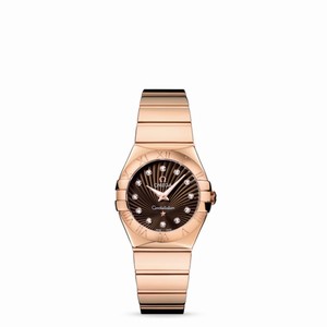 Omega Constellation 27mm Quartz Polished Red Gold / Brown Supernova (123.50.27.60.63.002) Watch