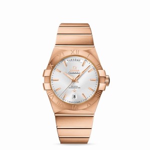 Omega Constellation Day-Date 38mm Co-Axial Brushed Red Gold (123.50.38.22.02.001) Watch