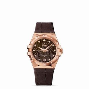 Omega Constellation 35mm Quartz Red Gold / Alligator (123.53.35.60.63.001) Watch