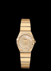 Omega Constellation 24mm Quartz Yellow Gold / Diamond Bezle / Champagne MOP (123.55.24.60.57.001) Watch