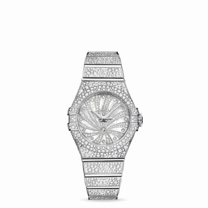 Omega Constellation 31mm Luxury Edition Co-Axial White Gold Full Set (123.55.31.20.55.007) Watch