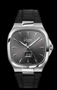 Glashutte Original Seventies Panorama Date Ruthenium Rubber (2-39-47-12-12-06) Watch