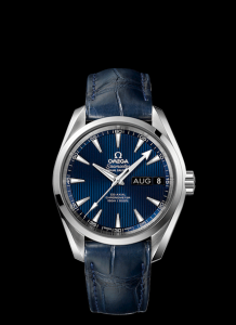 Omega Seamaster Aqua Terra 150M Co-Axial Annual Calendar 38.5mm Blue / Alligator (231.13.39.22.03.001) Watch