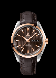 Omega Seamaster Aqua Terra 150M Co-Axial Annual Calendar 43mm Two Tone / Alligator (231.23.43.22.06.002)