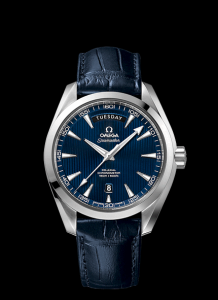 Omega Seamaster Aqua Terra 150m Co-Axial Day-Date 41.5mm Blue / Alligator (231.13.42.22.03.001) Watch