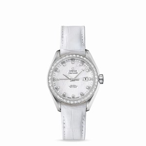 Omega Seamaster Aqua Terra 150M Jewellery Co-Axial 34mm MOP / Alligator (231.18.34.20.55.001)