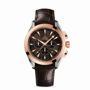 Omega Seamaster Aqua Terra 150M Chrono Co-Axial Two Tone / Alligator (231.23.44.50.06.001) Watch