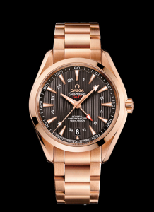 Omega Seamaster Aqua Terra 150M Co-Axial GMT calibre 8615 Gold / Bracelet (231.50.43.22.06.002) Watch