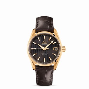 Omega Seamaster Aqua Terra 150M Co-Axial 38.5mm Yellow Gold / Alligator (231.53.39.21.06.002)