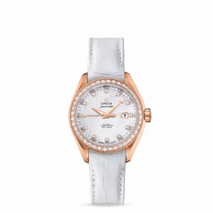 Omega Seamaster Aqua Terra 150M Jewellery Co-Axial 34mm Red Gold / Alligator (231.58.34.20.55.002) Watch