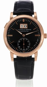 A. Lange & Sohne Langematik Big Date Pink Gold / Black (308.031) Watch