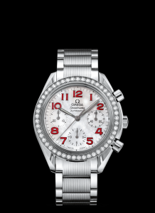 Omega Speedmaster Reduced Ladies Red / Diamond Bezel / Bracelet (3535.79.00) Watch