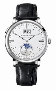 A. Lange & Sohne Saxonia Moonphase White Gold (384.026) Watch