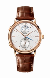 A. Lange & Sohne Saxonia Dual Time Pink Gold (386.032) Watch