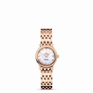Omega Deville Prestige Quartz 22mm Red Gold / Bracelet MOP (4116.70.00)