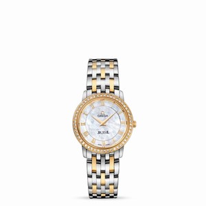 Omega Deville Prestige Quartz 27mm Two Tone / Diamond / MOP (413.25.27.60.05.001) Watch