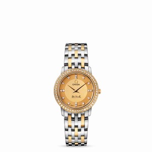 Omega Deville Prestige Quartz 27mm Two Tone / Diamond / Diamond (413.25.27.60.58.001) Watch