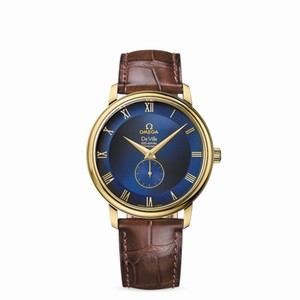 Omega Deville Prestige Co-Axial Small Seconds 39mm Yellow Gold / Blue (4613.80.02) Watch