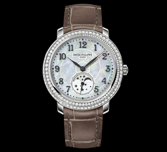 Patek Philippe Moonphase 4968 White Gold White Mother of Pearl (4968G-010) Watch