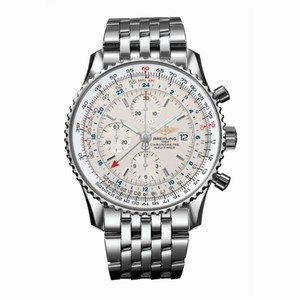 Breitling Navitimer World Silver / Bracelet (A2432212.G571.443A) Watch