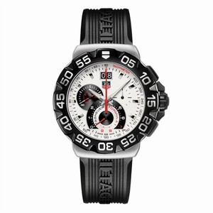 TAG Heuer Formula 1 Quartz Chronograph Grand Date White / Rubber (CAH1011.FT6026) Watch