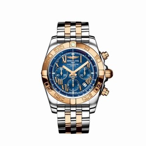 Breitling Chronomat 44 Two Tone / Blue / Roman (CB011012.C784) Watch