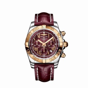 Breitling Chronomat 44 Two Tone / Burgundy / Roman (CB011012.K523) Watch Breitling Chronomat 44 Two Tone / Burgundy / Roman (CB011012.K523) Watch